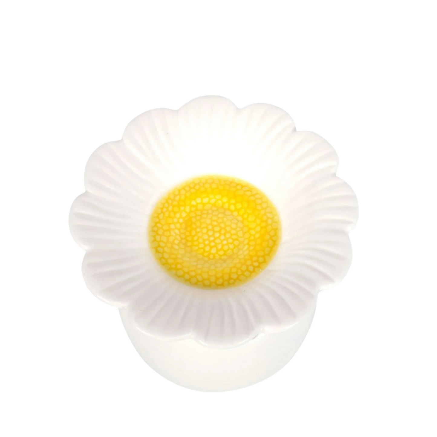 daisy-shaped White Ceramic Wax Melt Burner. Its clean, minimalist design adds a touch of understated elegance to any space.